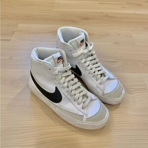 Nike Blazers White and Black High-Tops